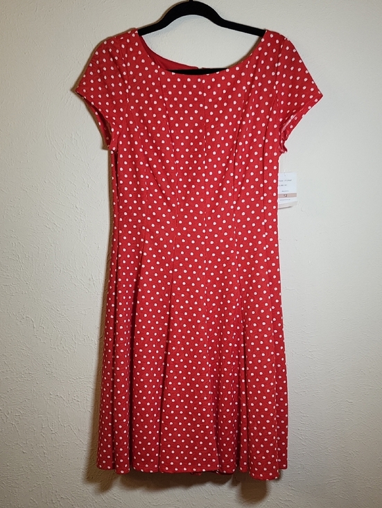 Danny & Nicole Dresses & Skirts - Danny & Nicole Red Polka Dot Dress NWT Size 12
